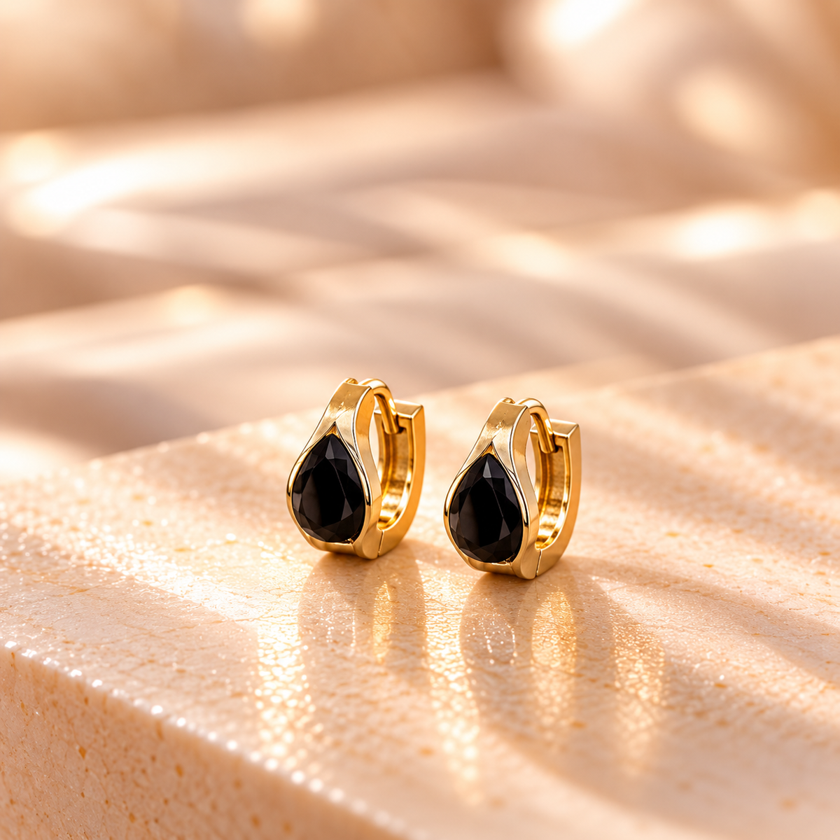 Veyra Black Hoops