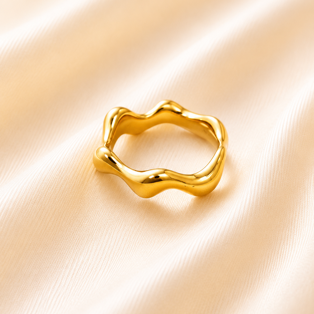 Molten Wave Womens Ring