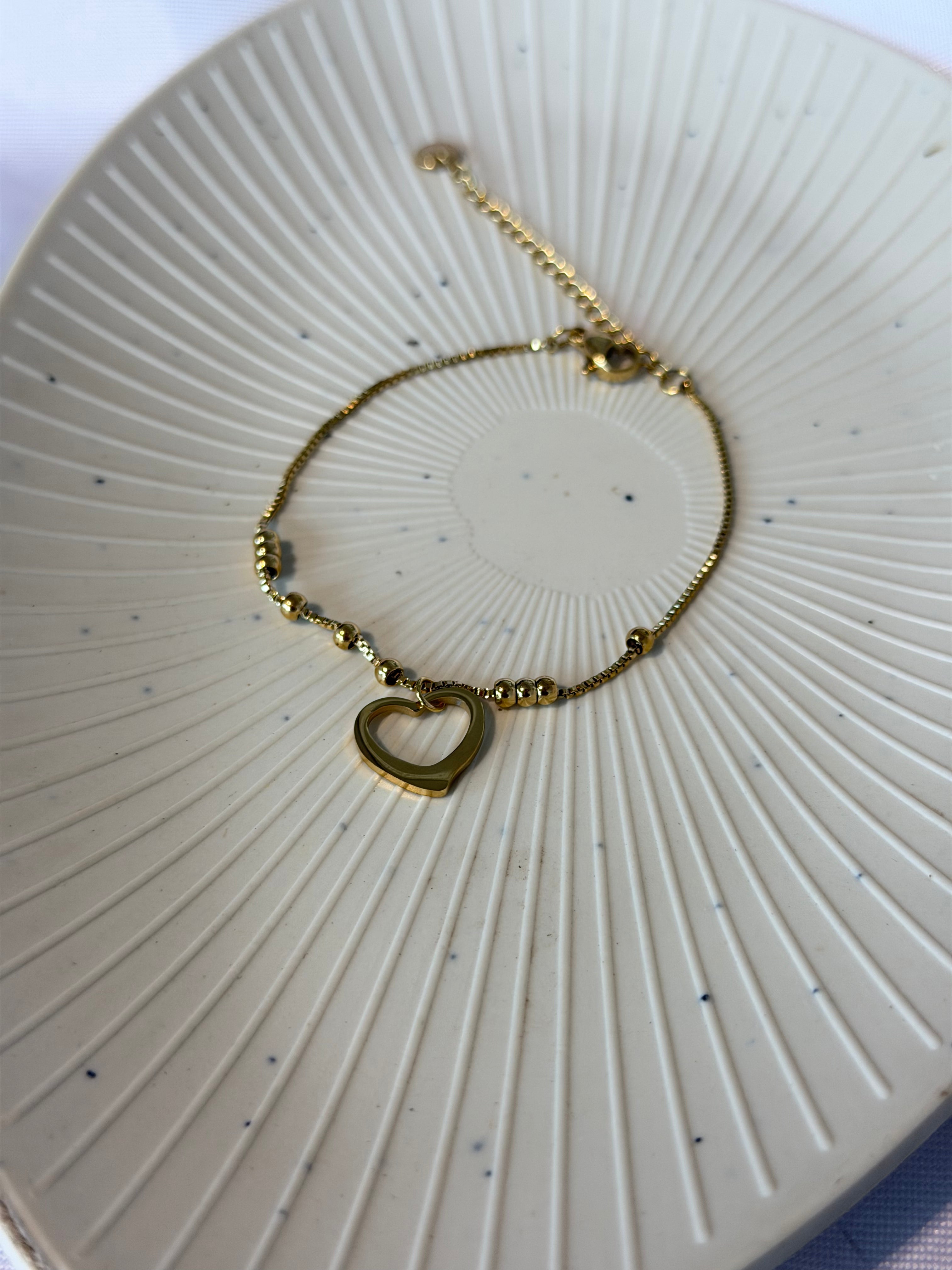 Golden Heart Charm