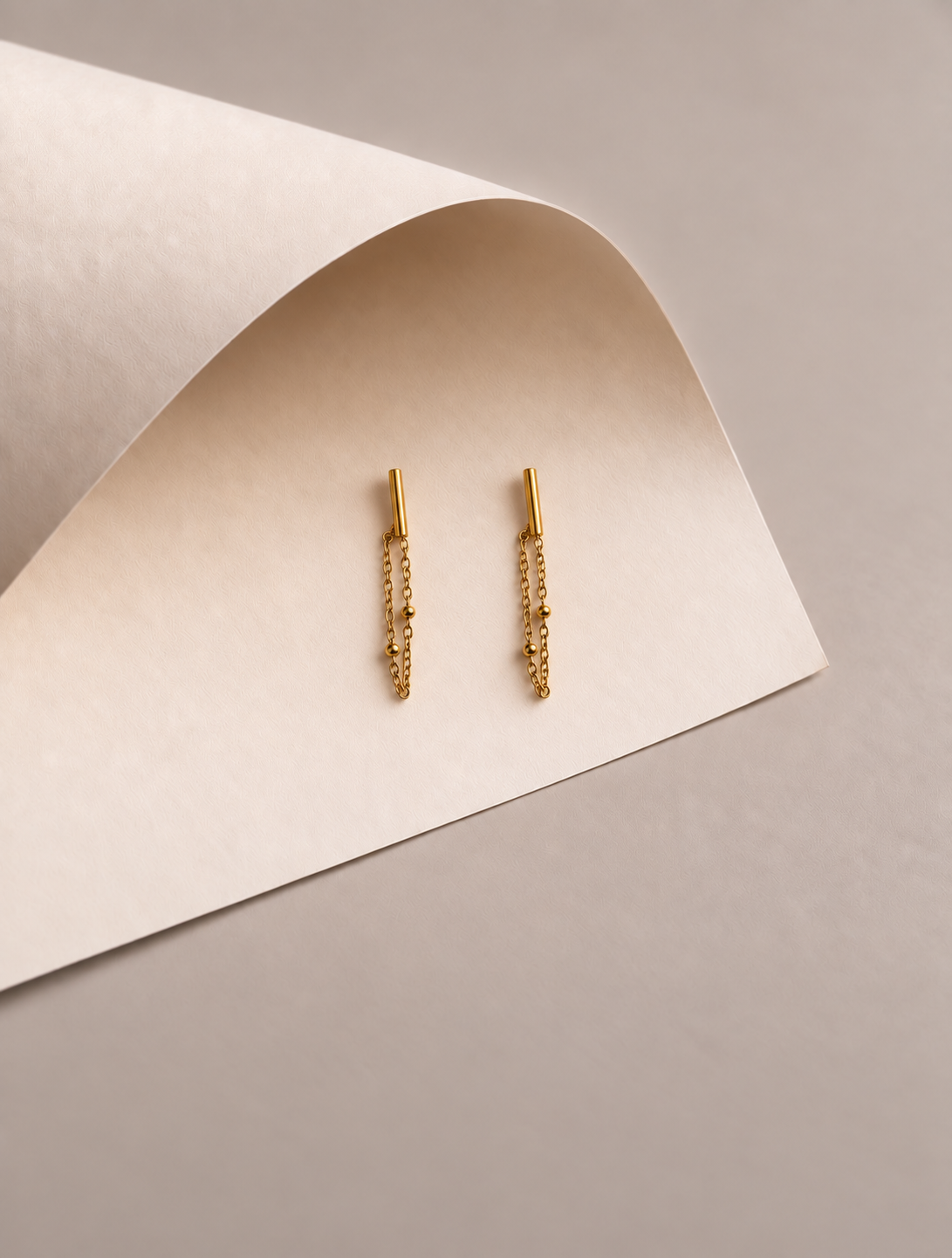 Golden Cascade Earrings