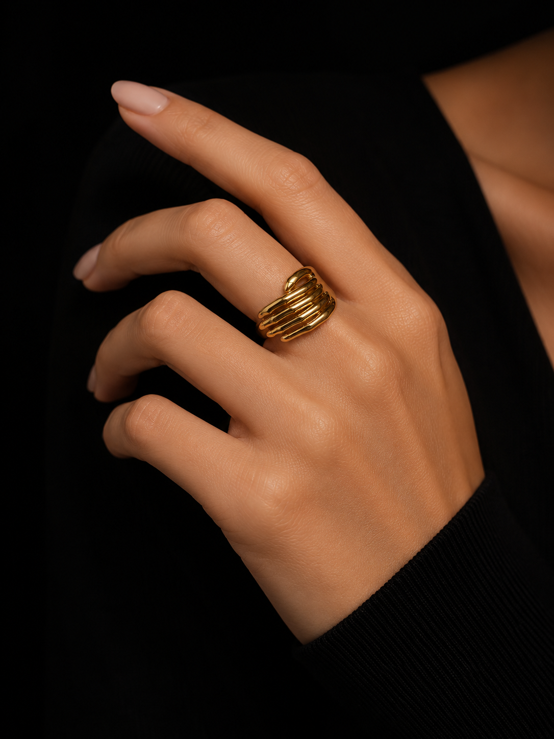 Parallel Finger Womens Ring