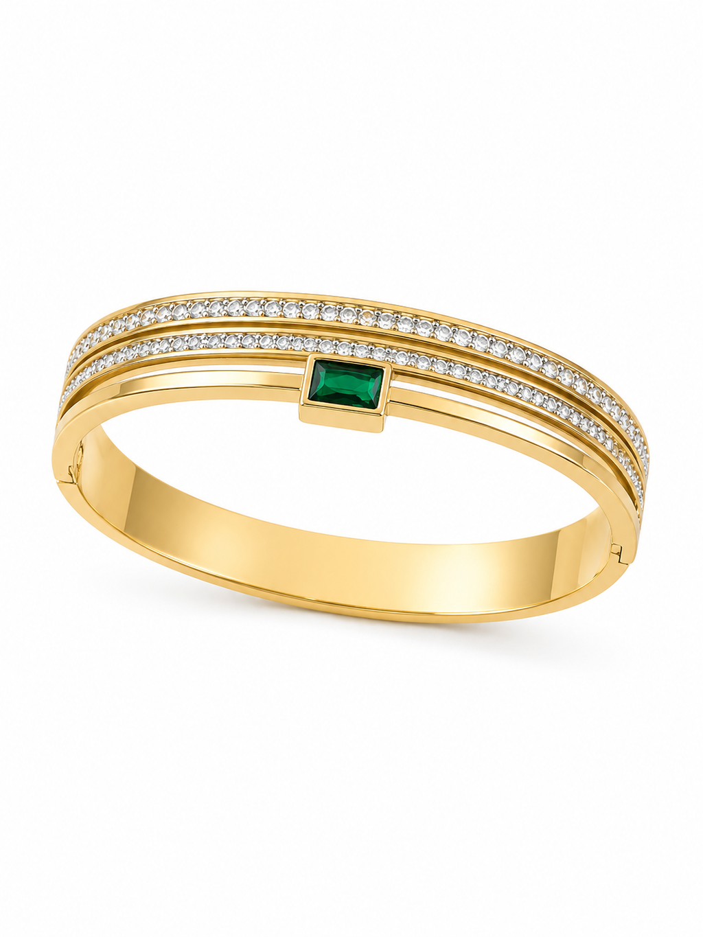 Emerald Aura Womens Bracelet Kada