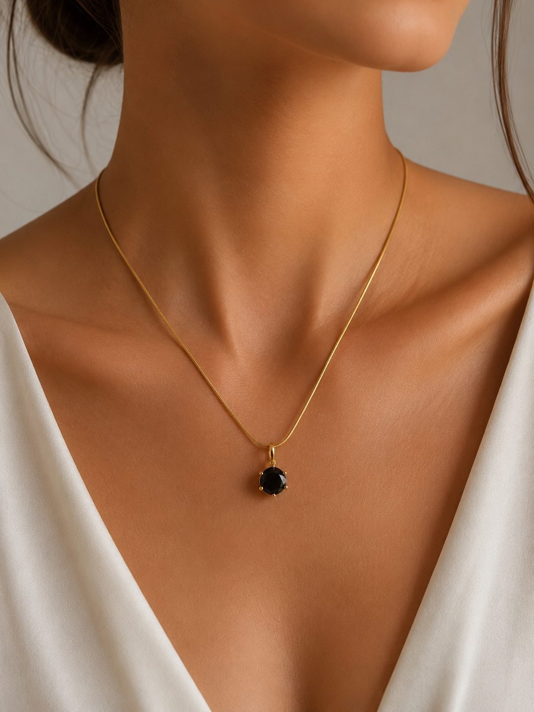 Black Stone Necklace