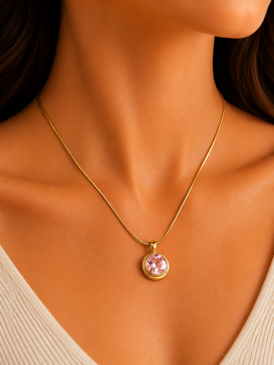 Victorian Blush Womens Necklace