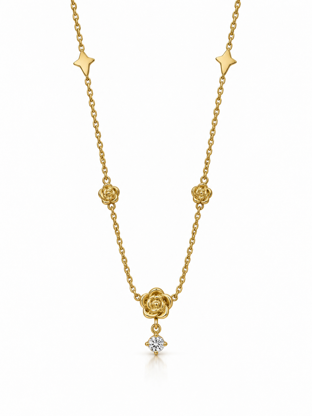 Golden rose Necklace