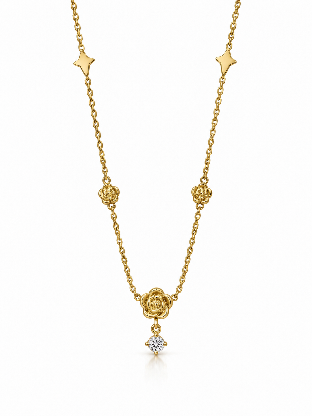 Golden rose Necklace