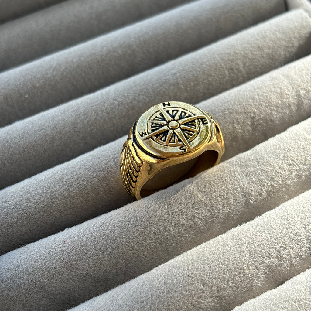 Eternal Compass Signet Ring