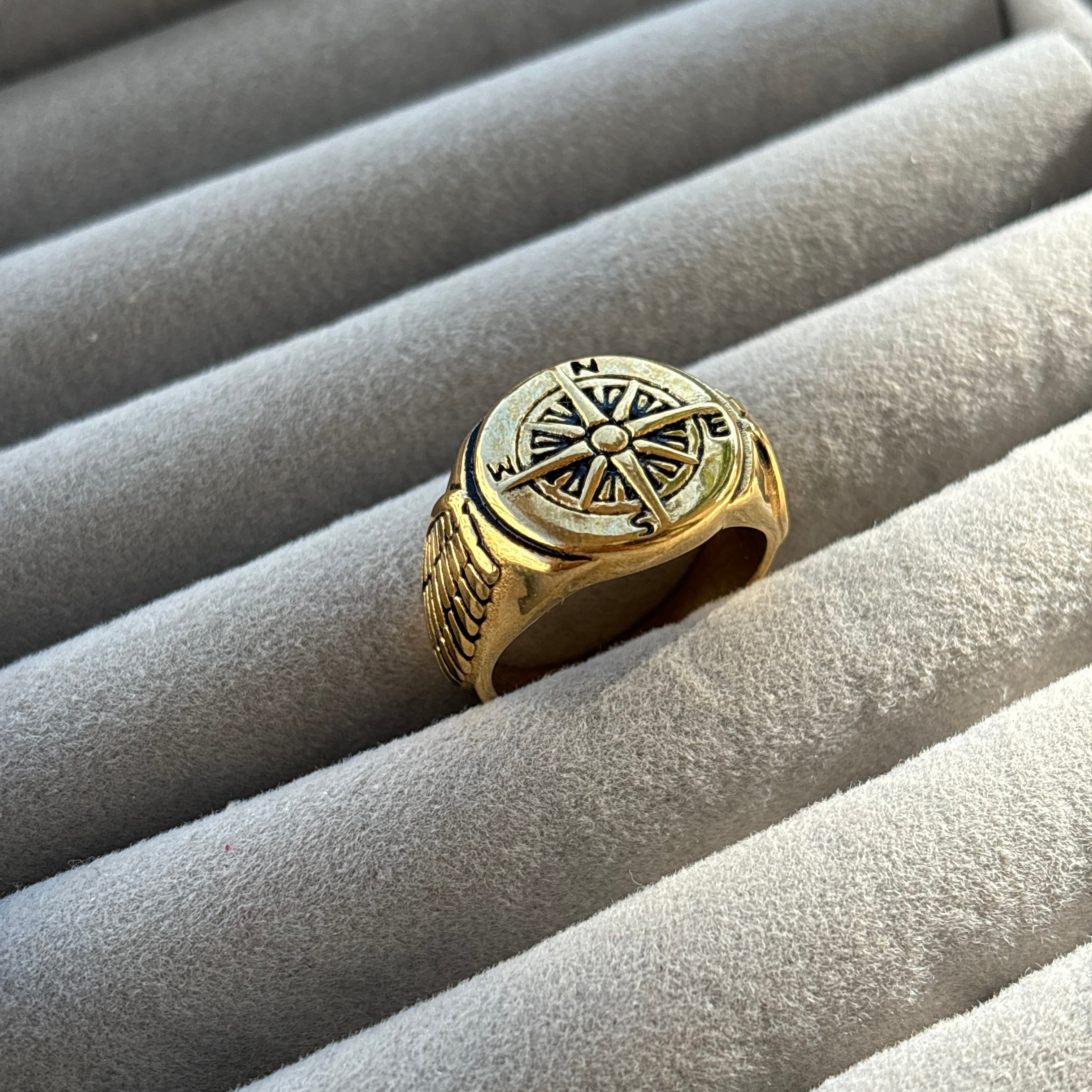 Eternal Compass Signet Ring
