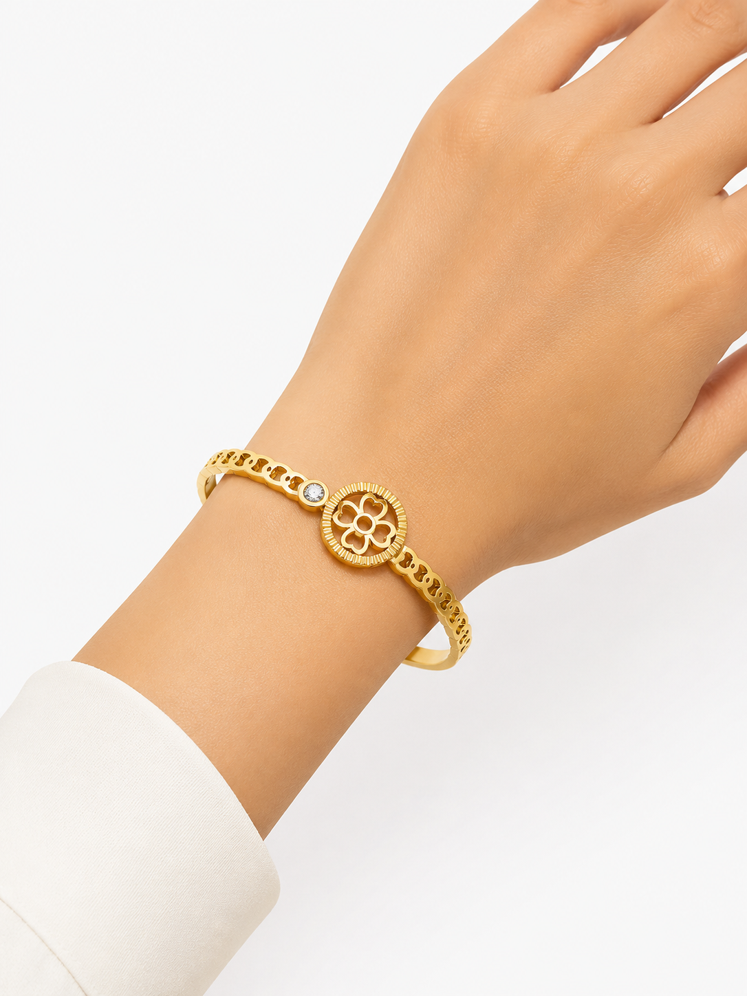 Rosette Glow Womens Bracelet Kada