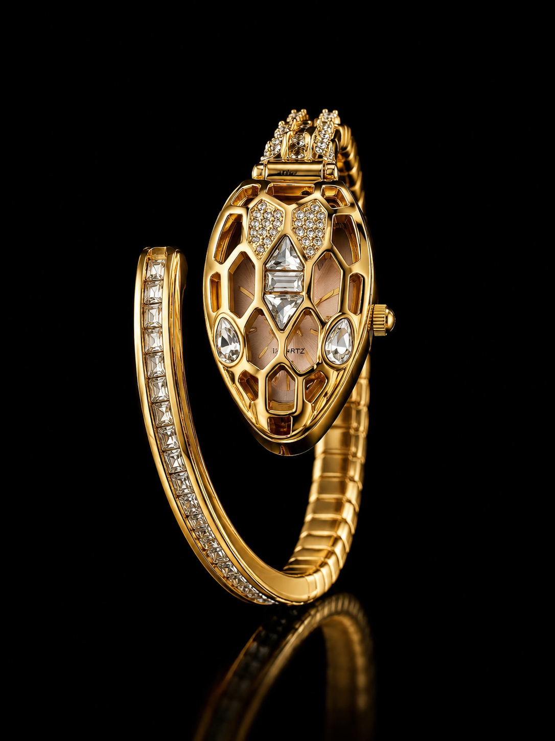 Golden Diamond Serpentina Emerald