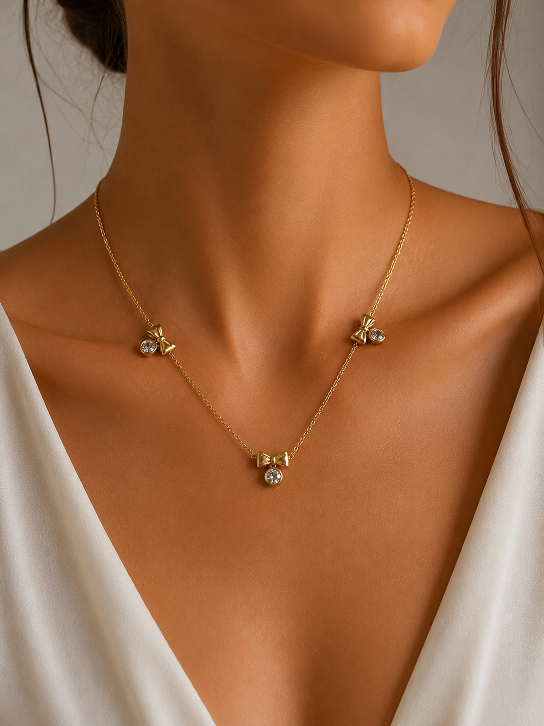 Ribon Spark Womens necklace