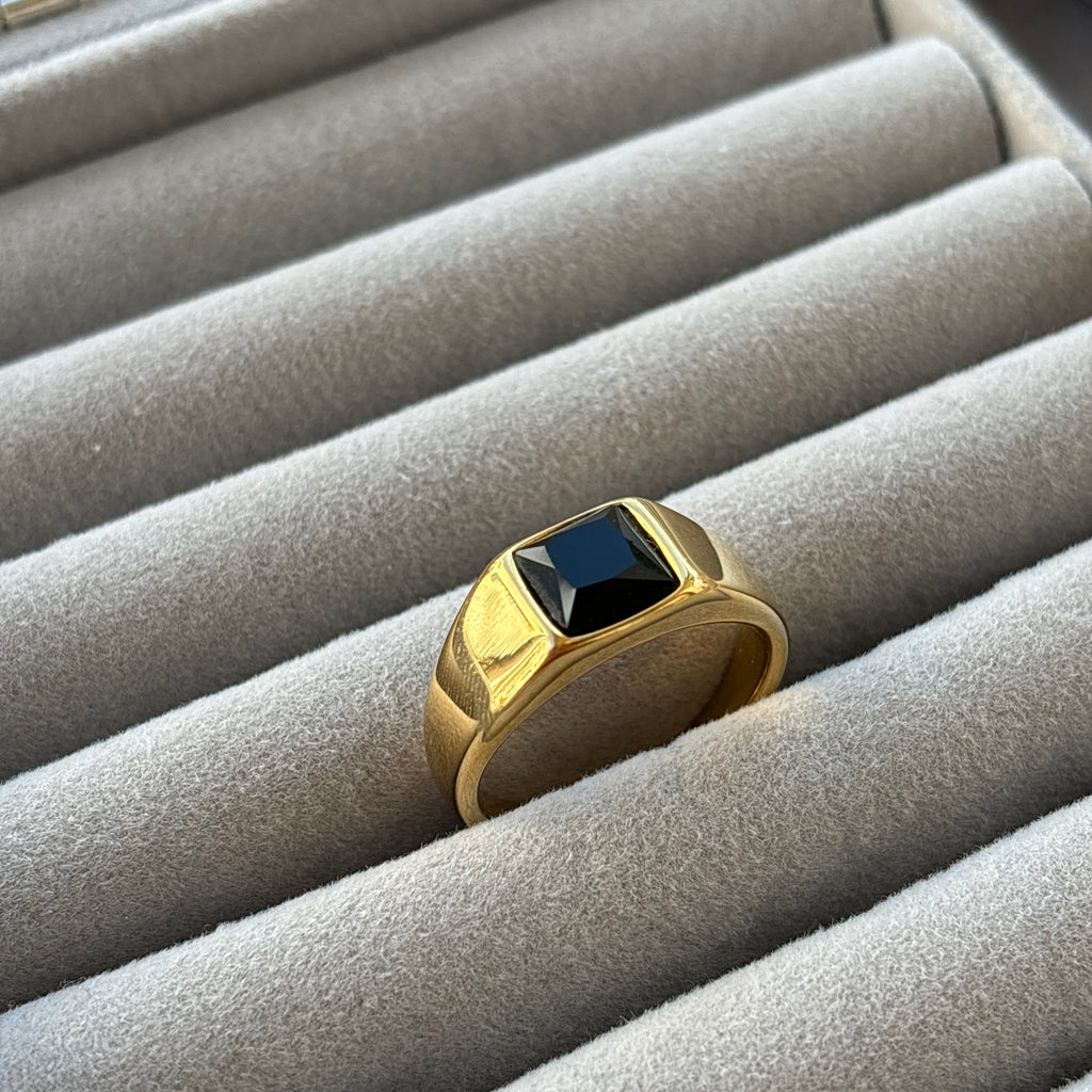 Black Diamond Empire Ring