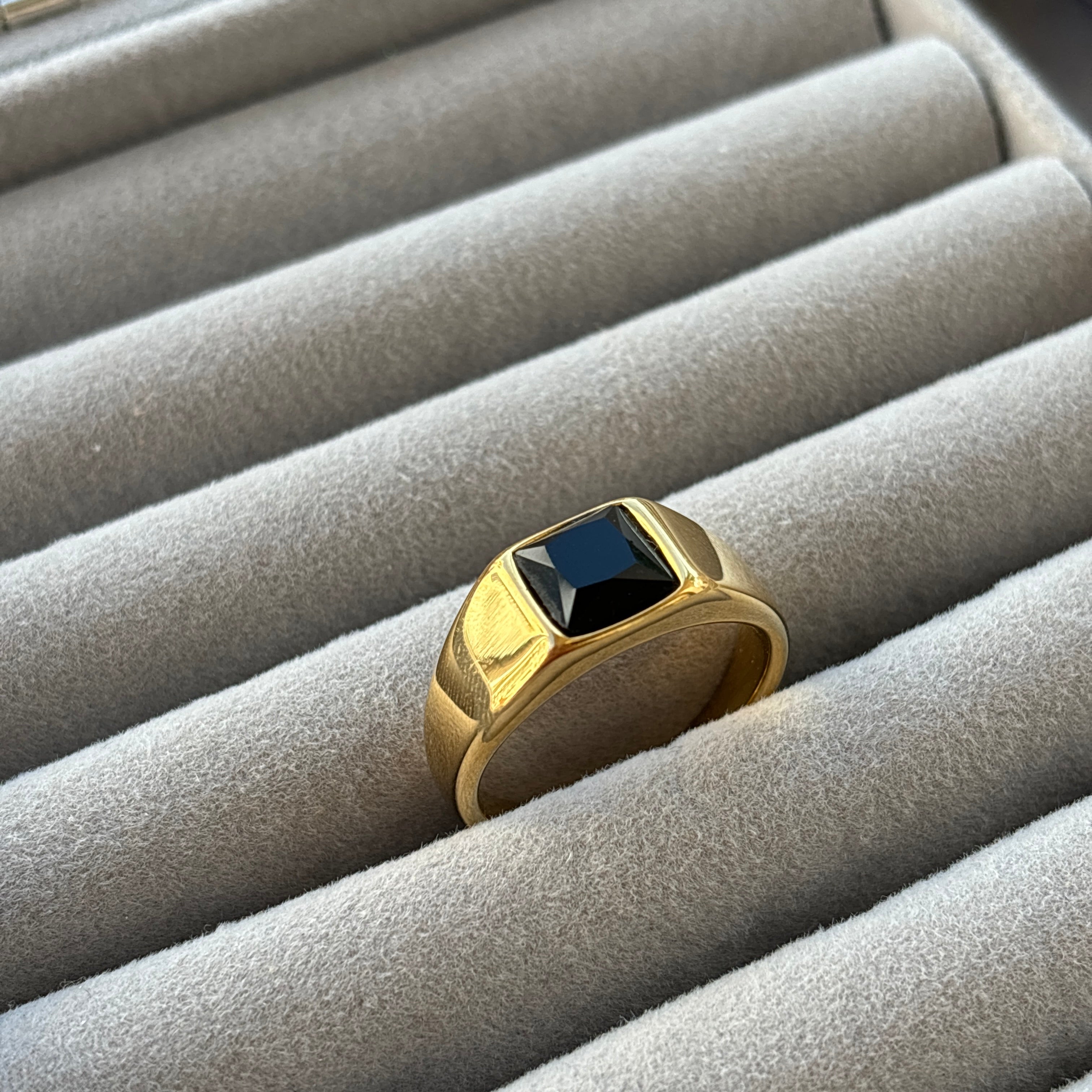 Black Diamond Empire Ring