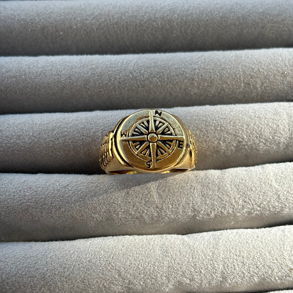 Eternal Compass Signet Ring
