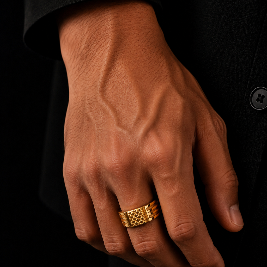 Matrix Signet Mens Ring