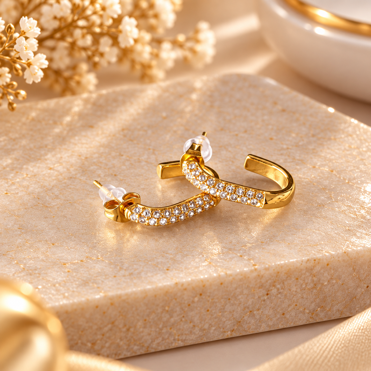 Dazzle Curve Hoops