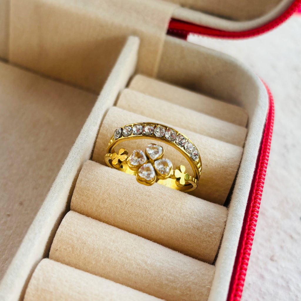 Blossom Shine Acjestable Womens Ring