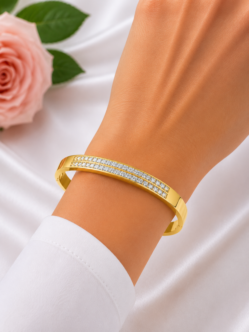 Diamond Glow Womens Bracelet Kada