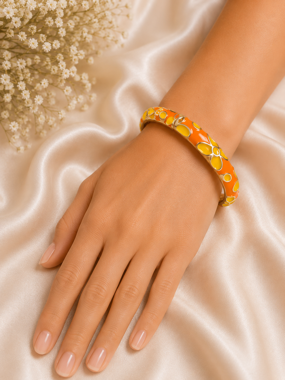 Marigold Charm Womens Bangle