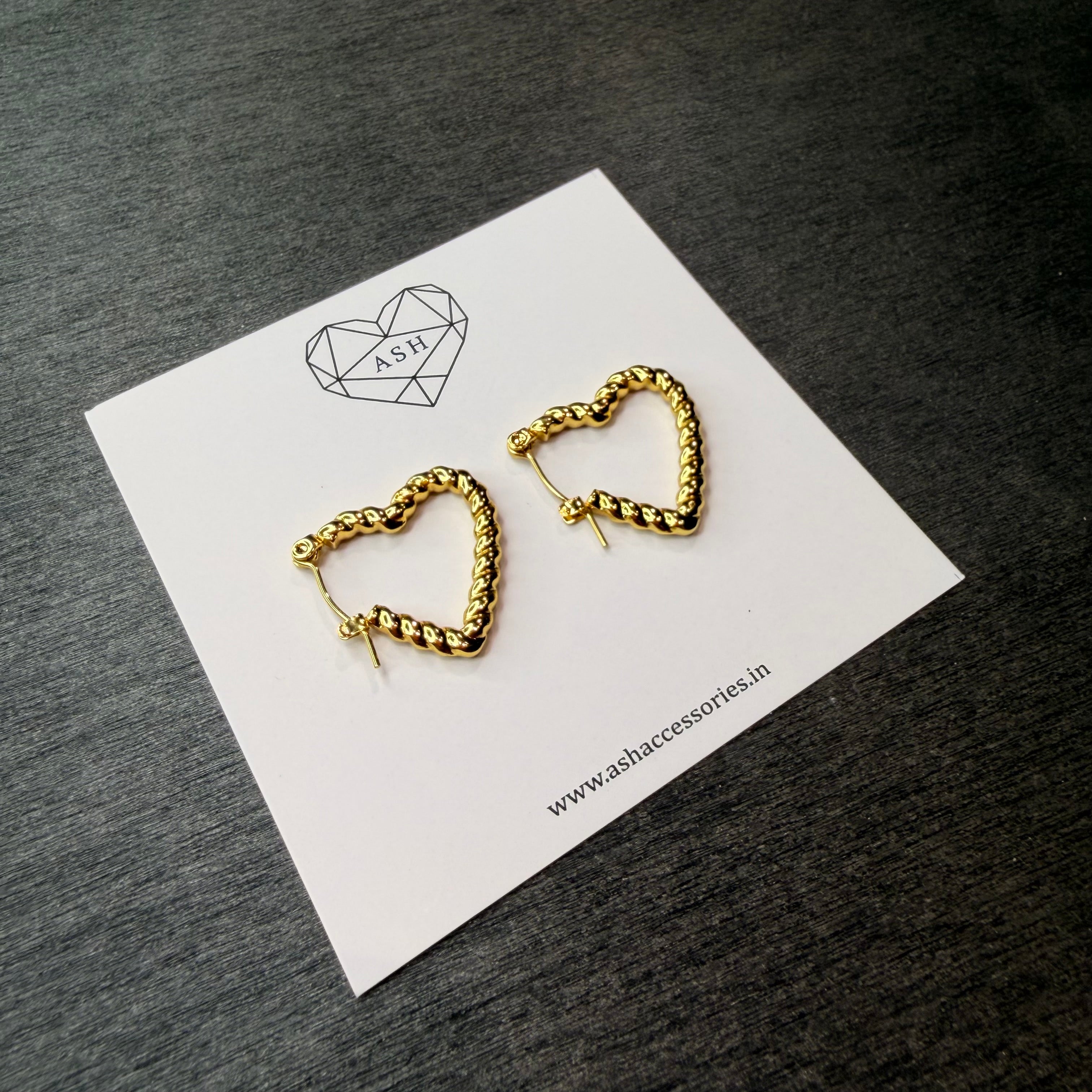Twisted Cubic Hoops Womens Earring