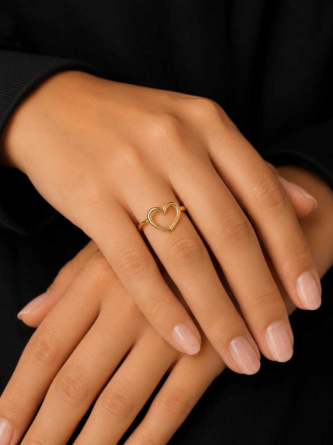 Open Heart Womens Ring