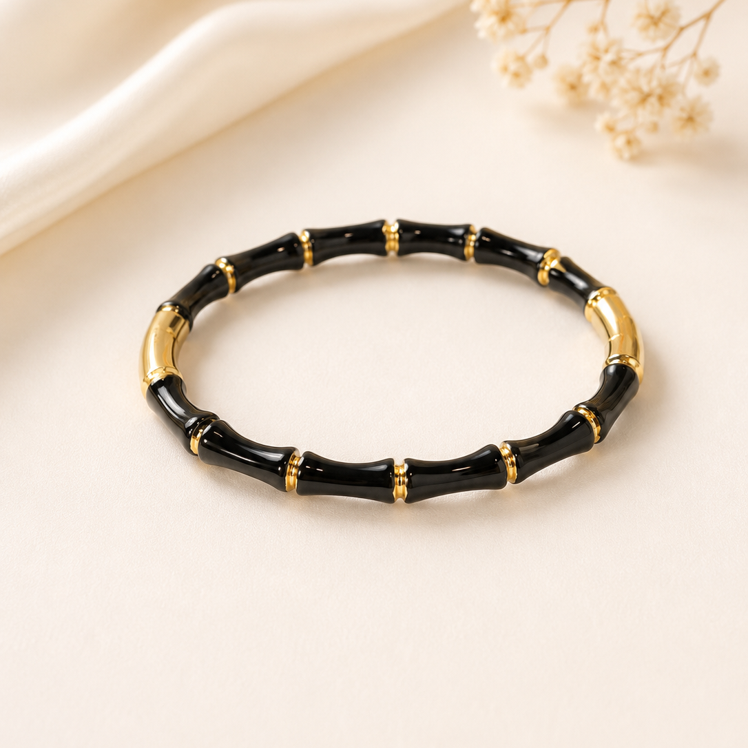 Royal Black Bamboo Baby Kada