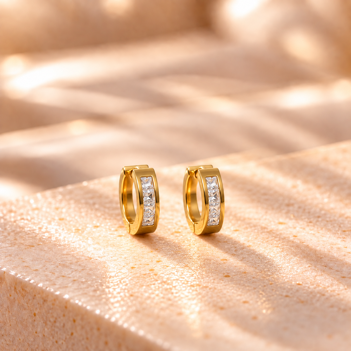 Arden Crystal Hoops