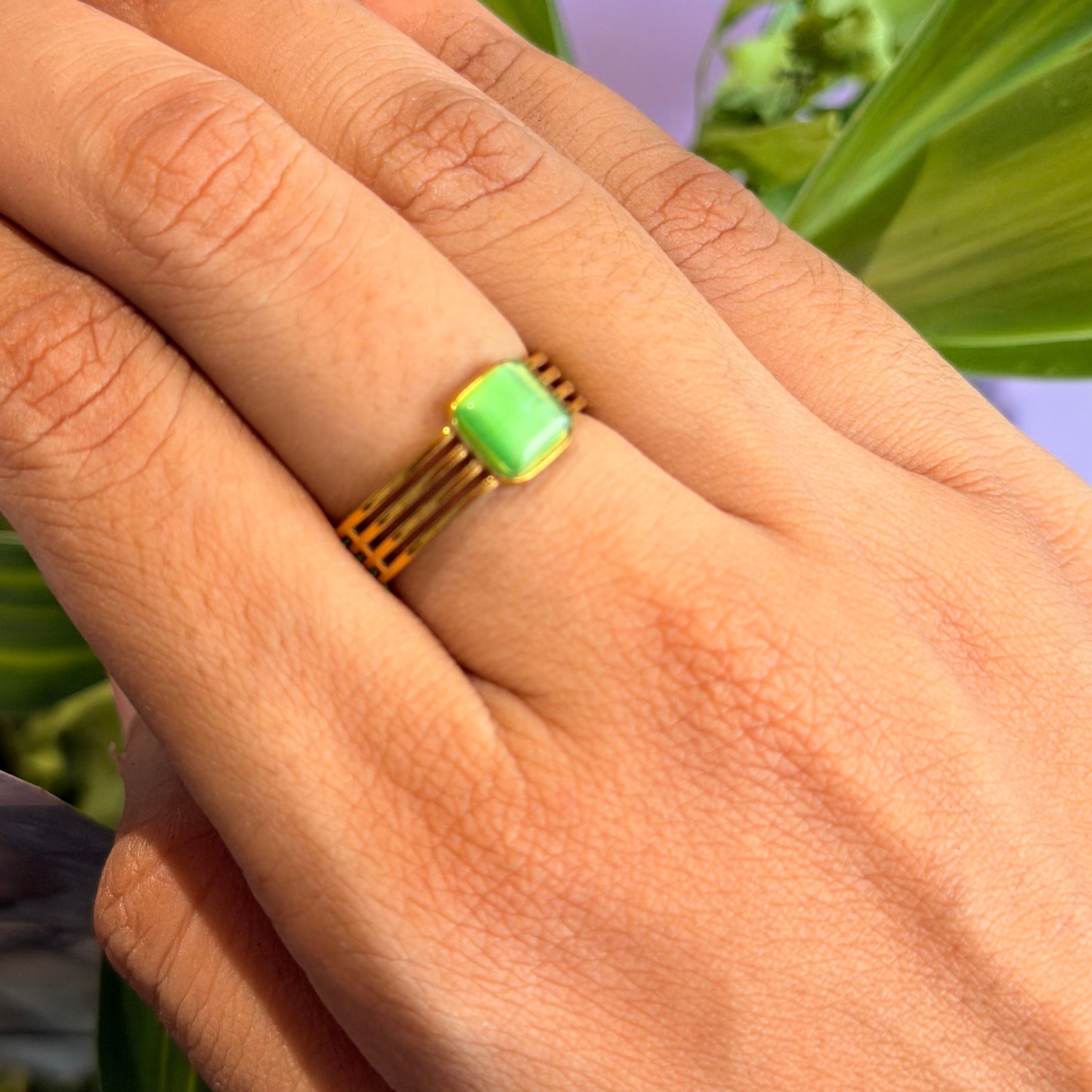 Green Goddess Womens Ring