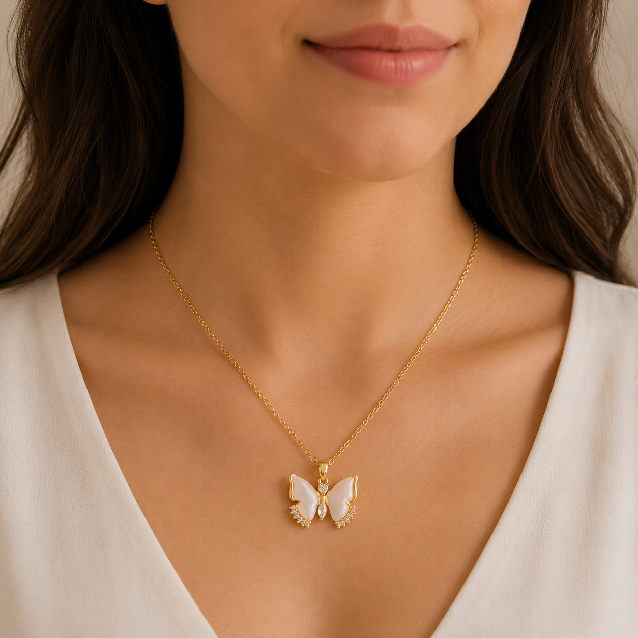 Elegant Butterfly Necklace