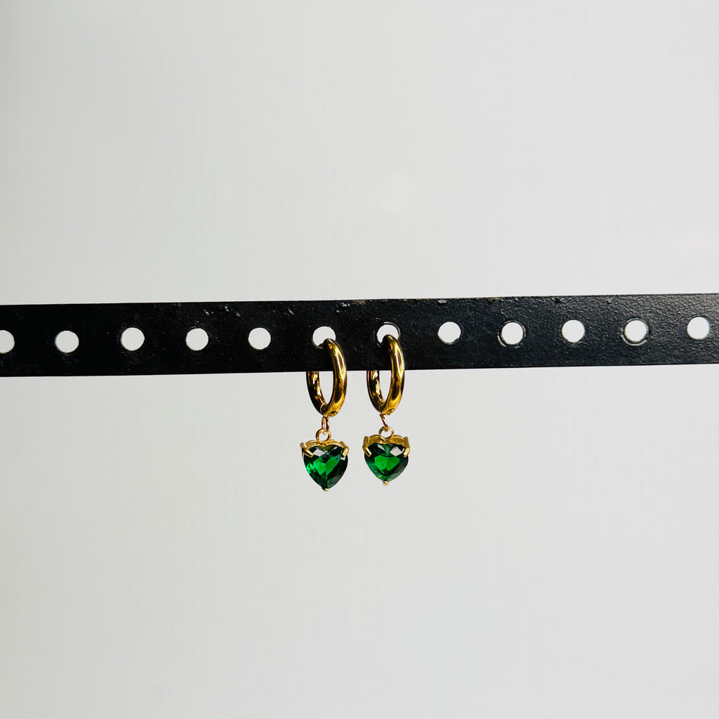 Emerald Love Hoops