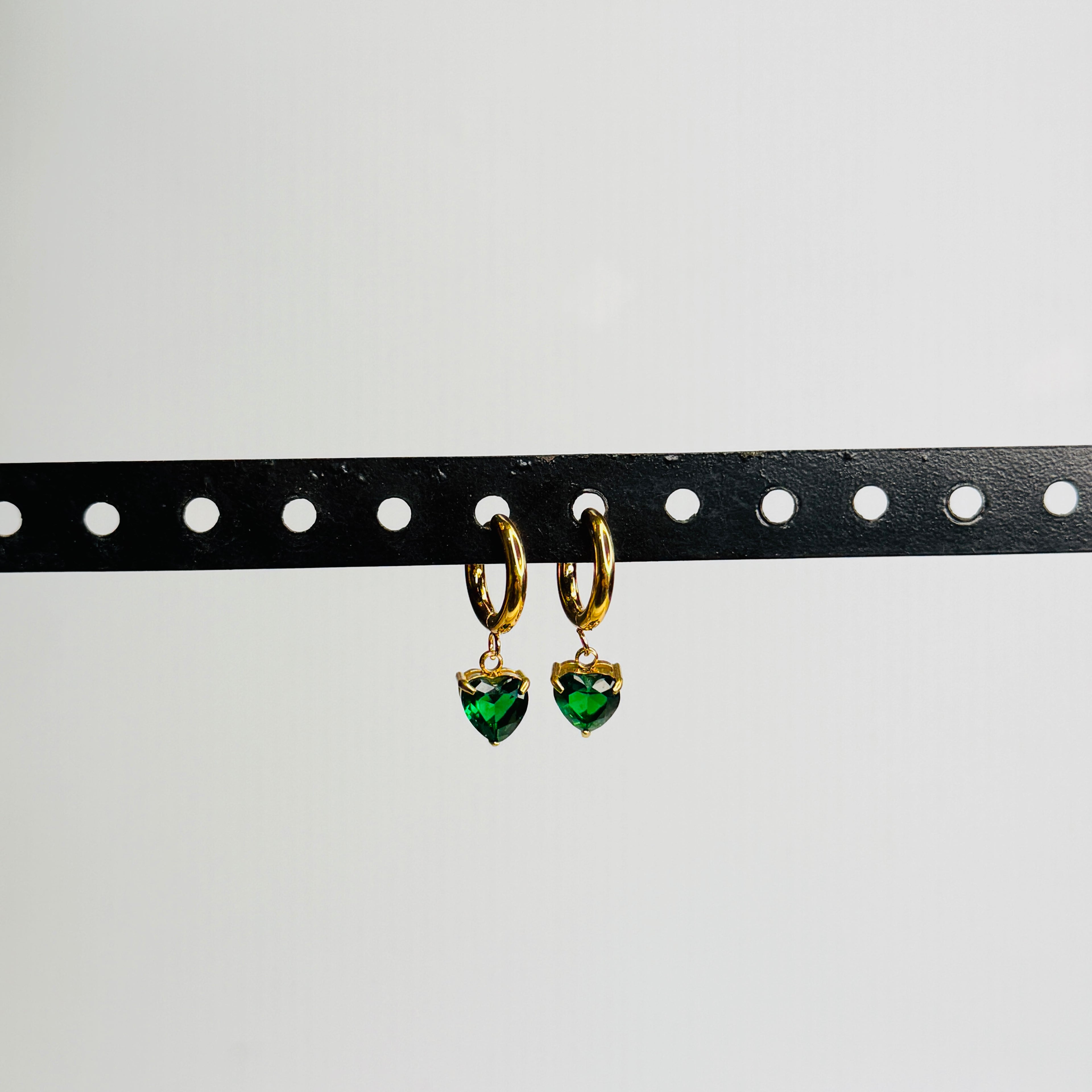 Emerald Love Hoops