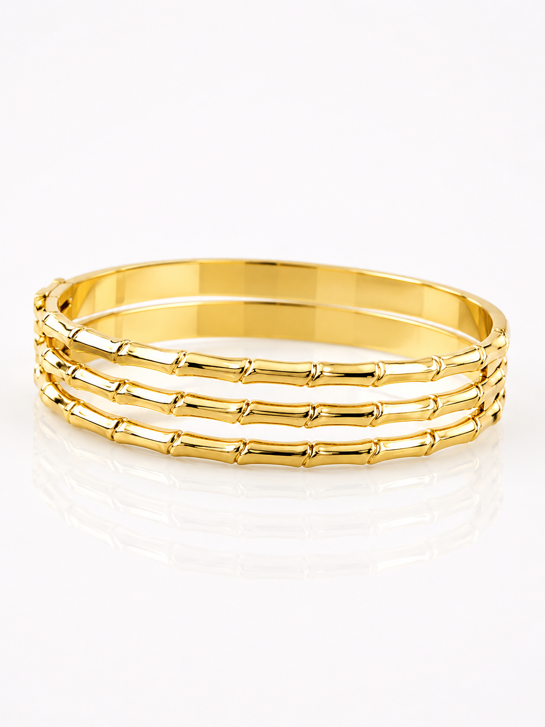 Triple Bamboo Womens Bangle