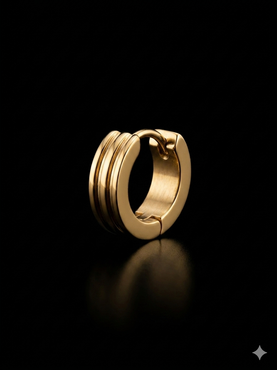 Triple Flow Mens Earring