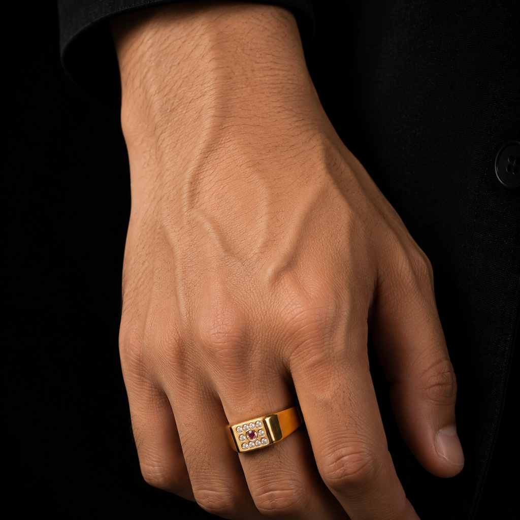 Ruby Regent Mens Ring