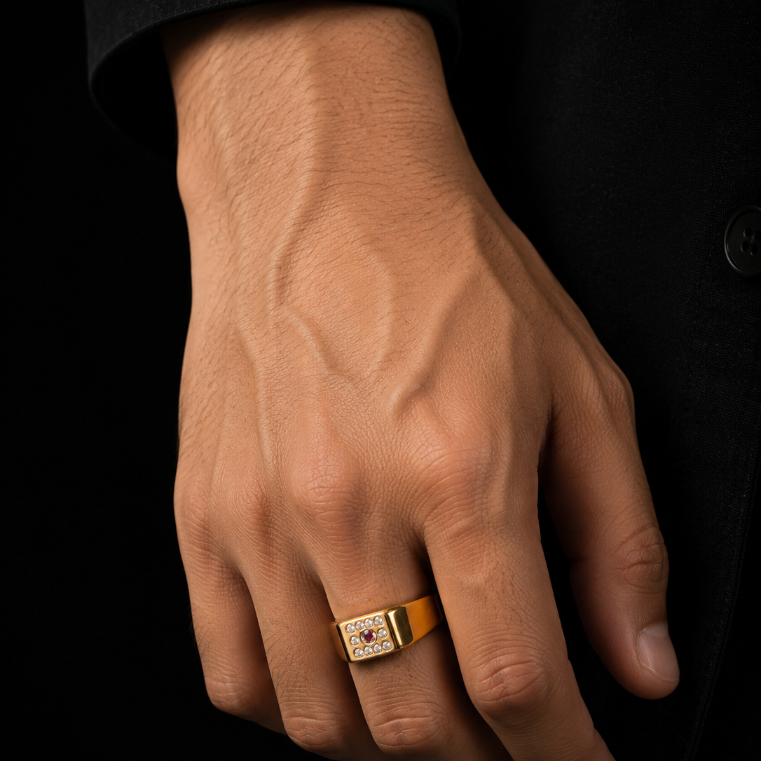Ruby Regent Mens Ring
