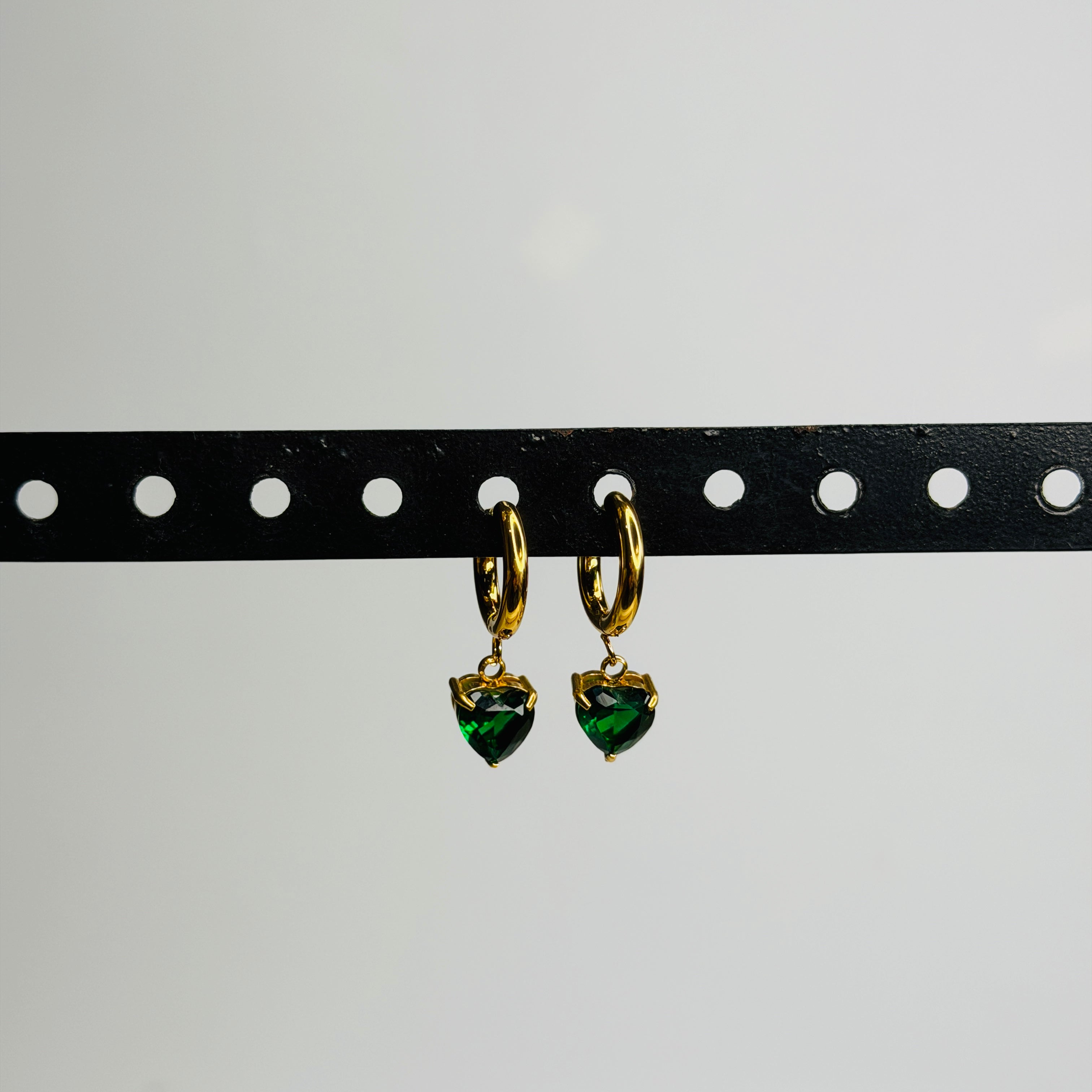 Emerald Love Hoops