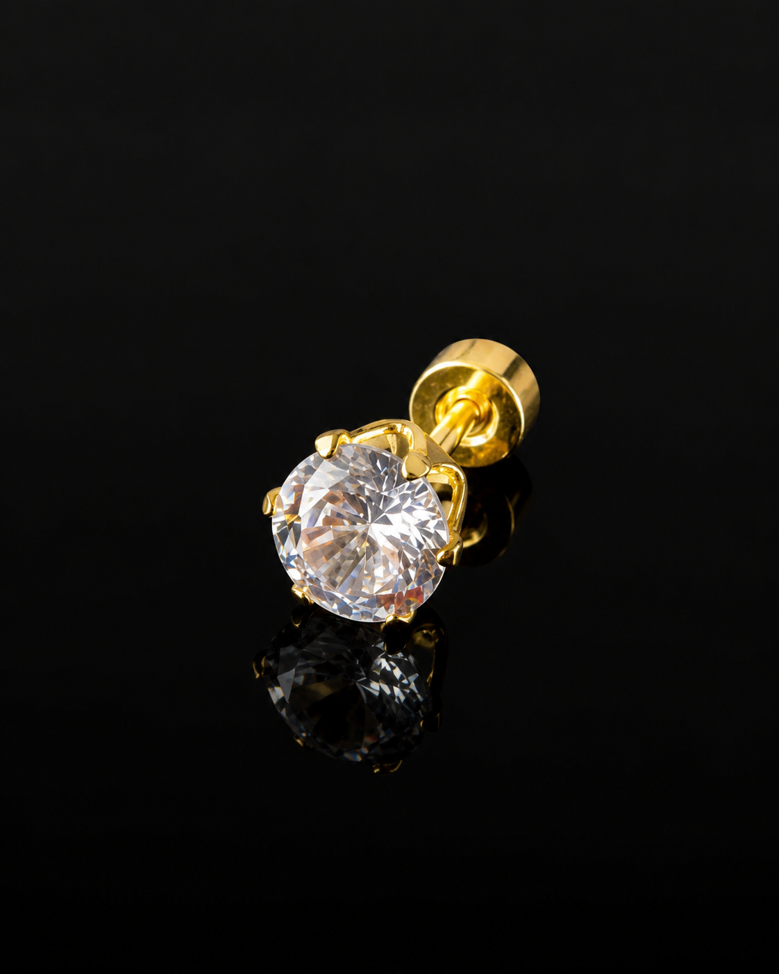 Diamond Pulse Mens Earring