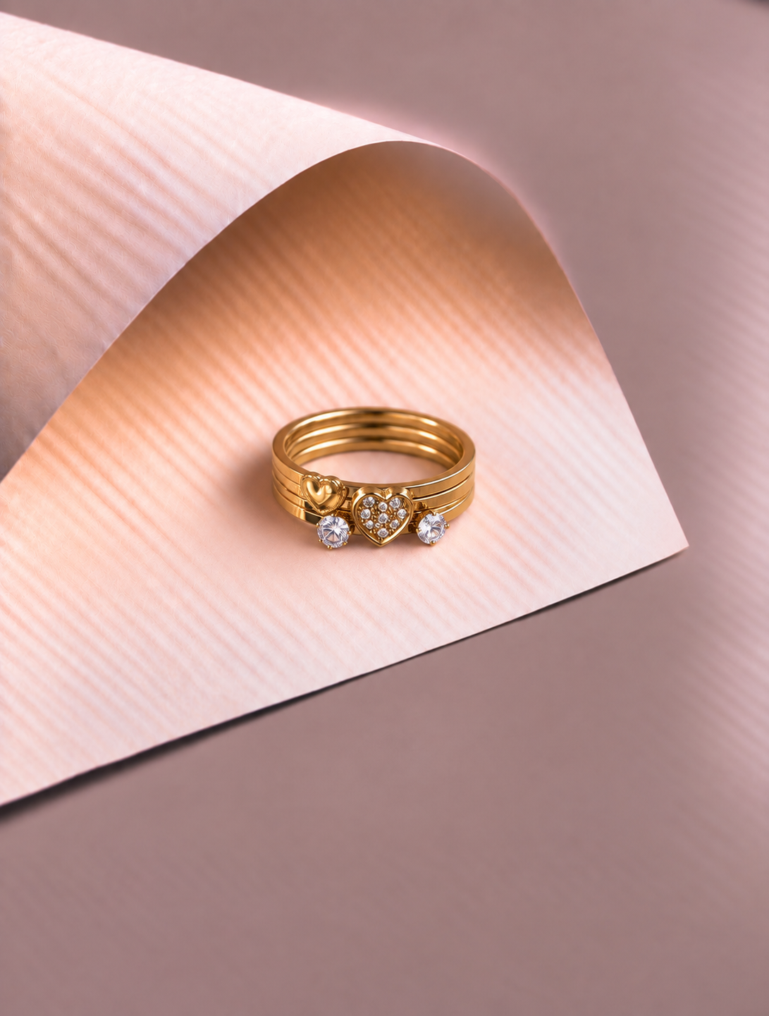 Double Heart Ring