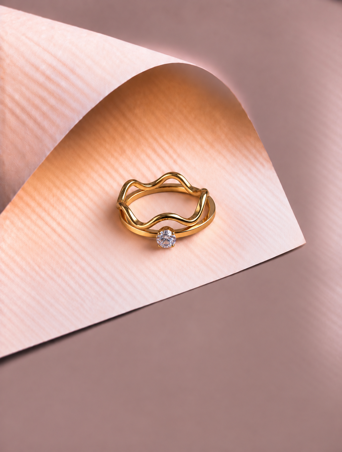 Wavelet Diomond Ring