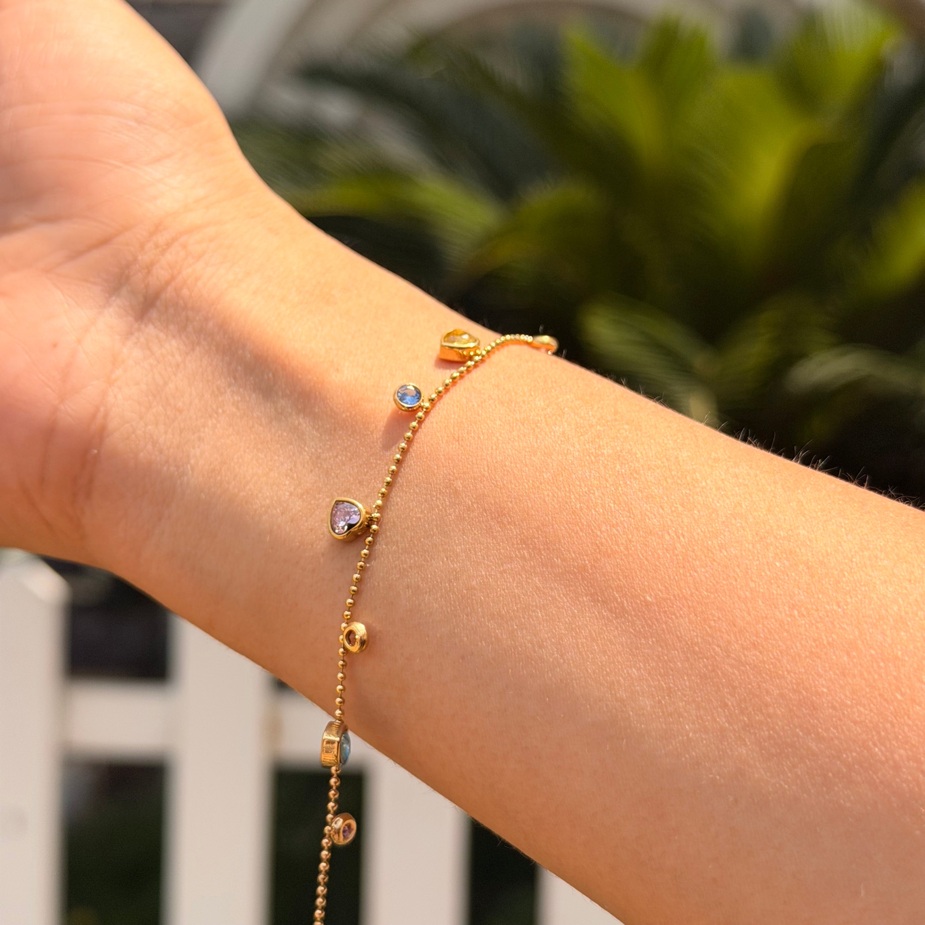 Multicolour Charm Womens Bracelet
