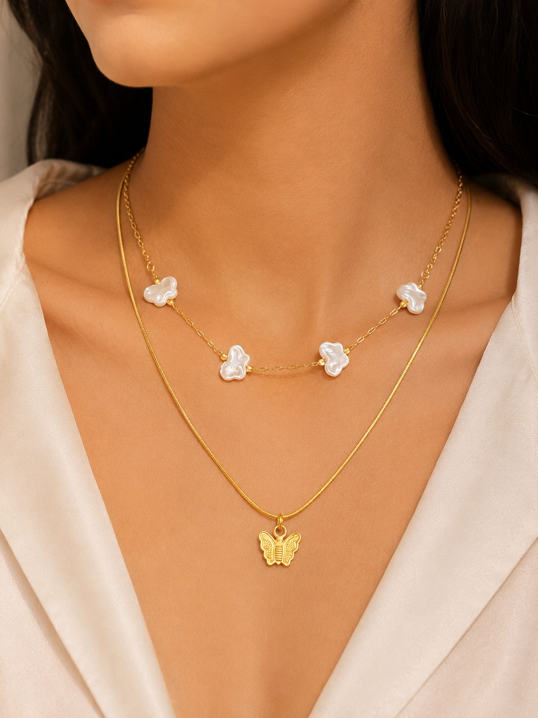 Butterfly Grace Womens Necklace