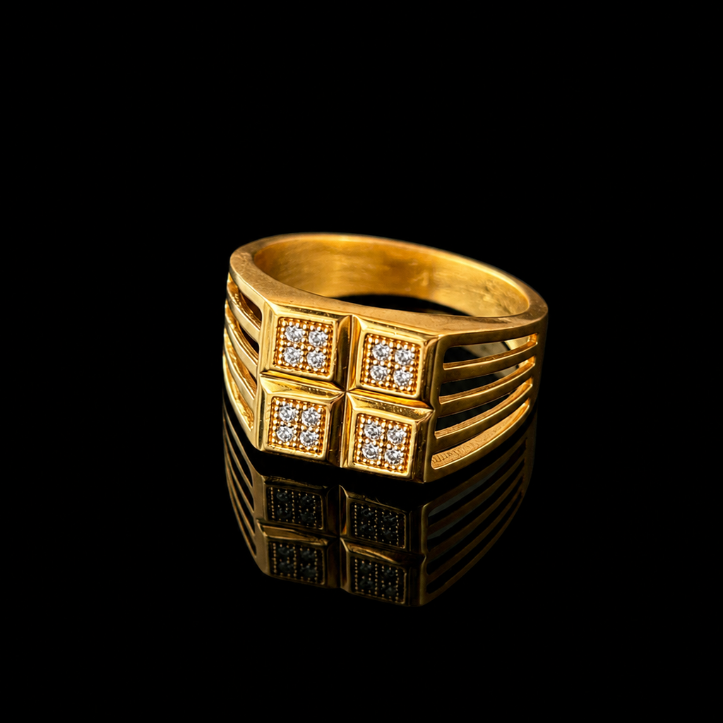 Royal Quadrant Mens Ring