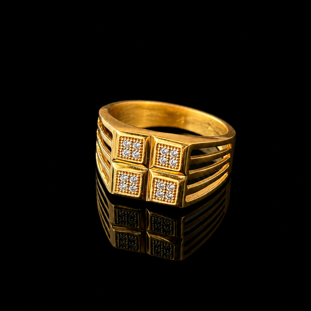 Royal Quadrant Mens Ring