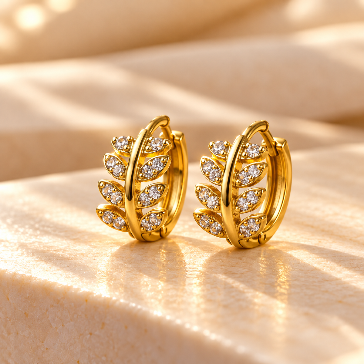 Golden Ivy Hoops