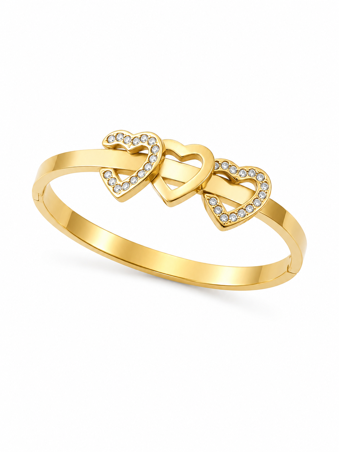 Trinty Heart Womens Bracelet Kada