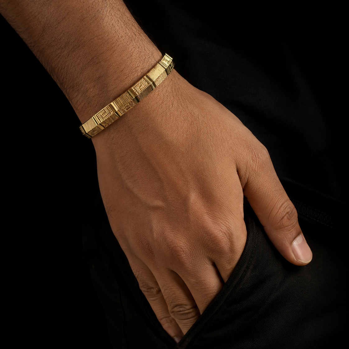Royal Blocks Mens Kada
