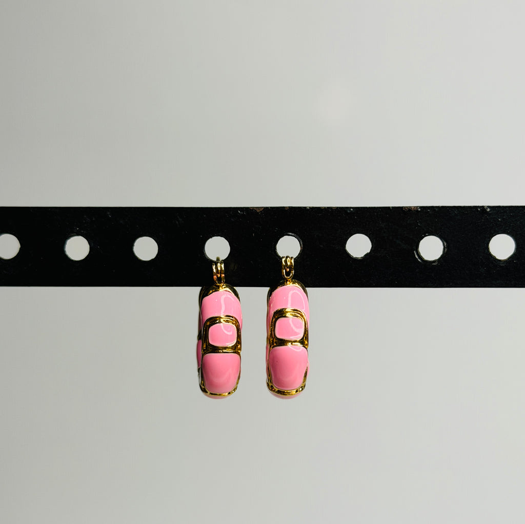 Pink Aura Gold-Link Drops