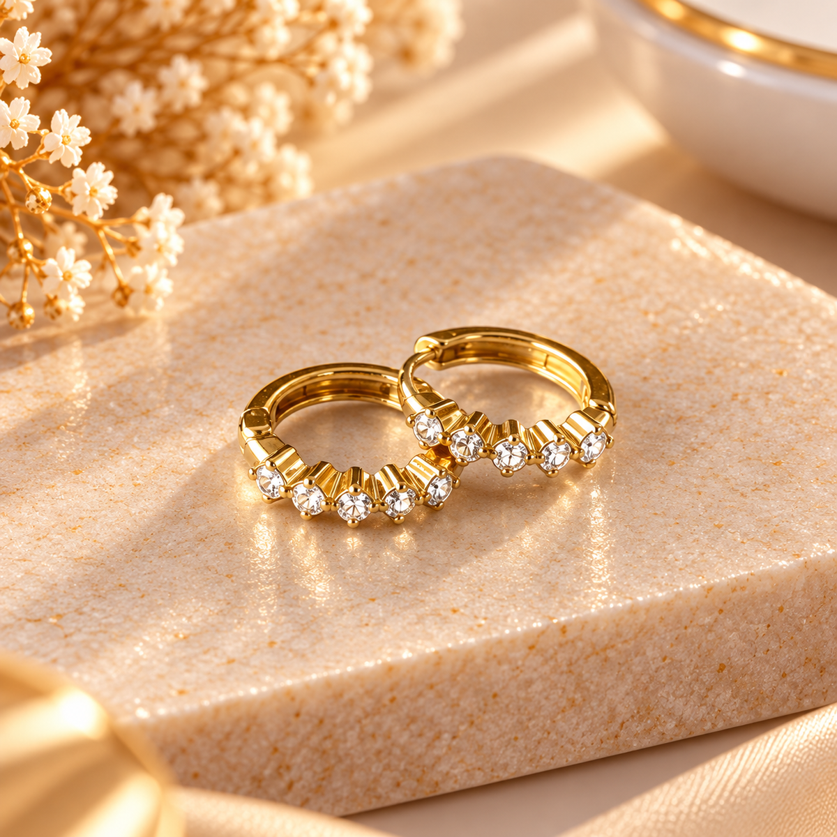 Luxe Spark Hoops