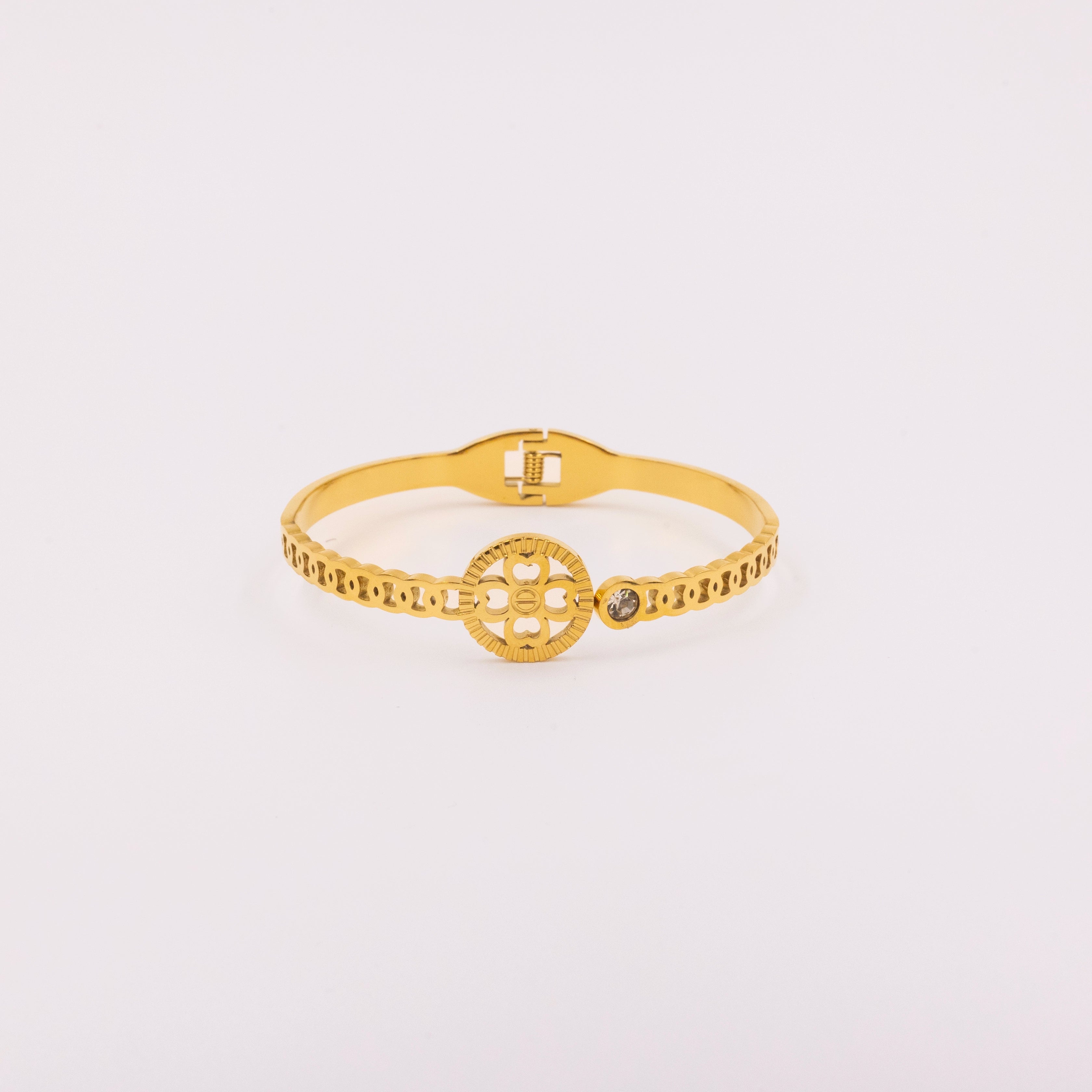 Diamond Floral Bracelet Kada
