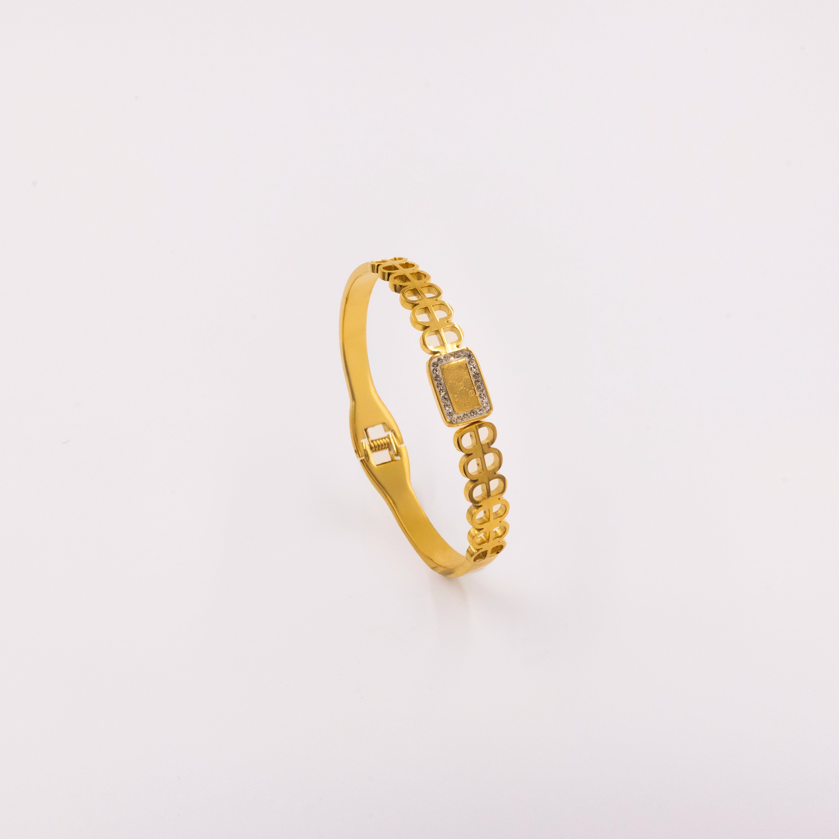 Regalia Rectangular Stone Bracelet Kada
